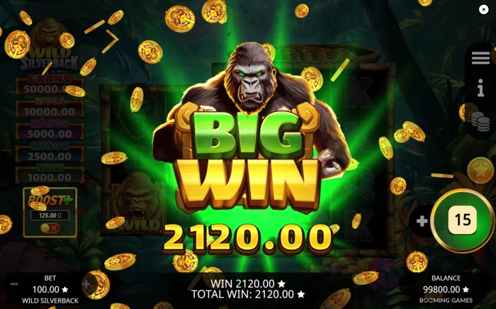 Wild Silverback - ชนะครั้งใหญ่ด้วยเหรียญสะสม